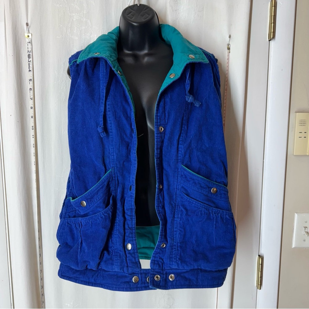 Vintage Women's New York Girl Corduroy Reversible Vest